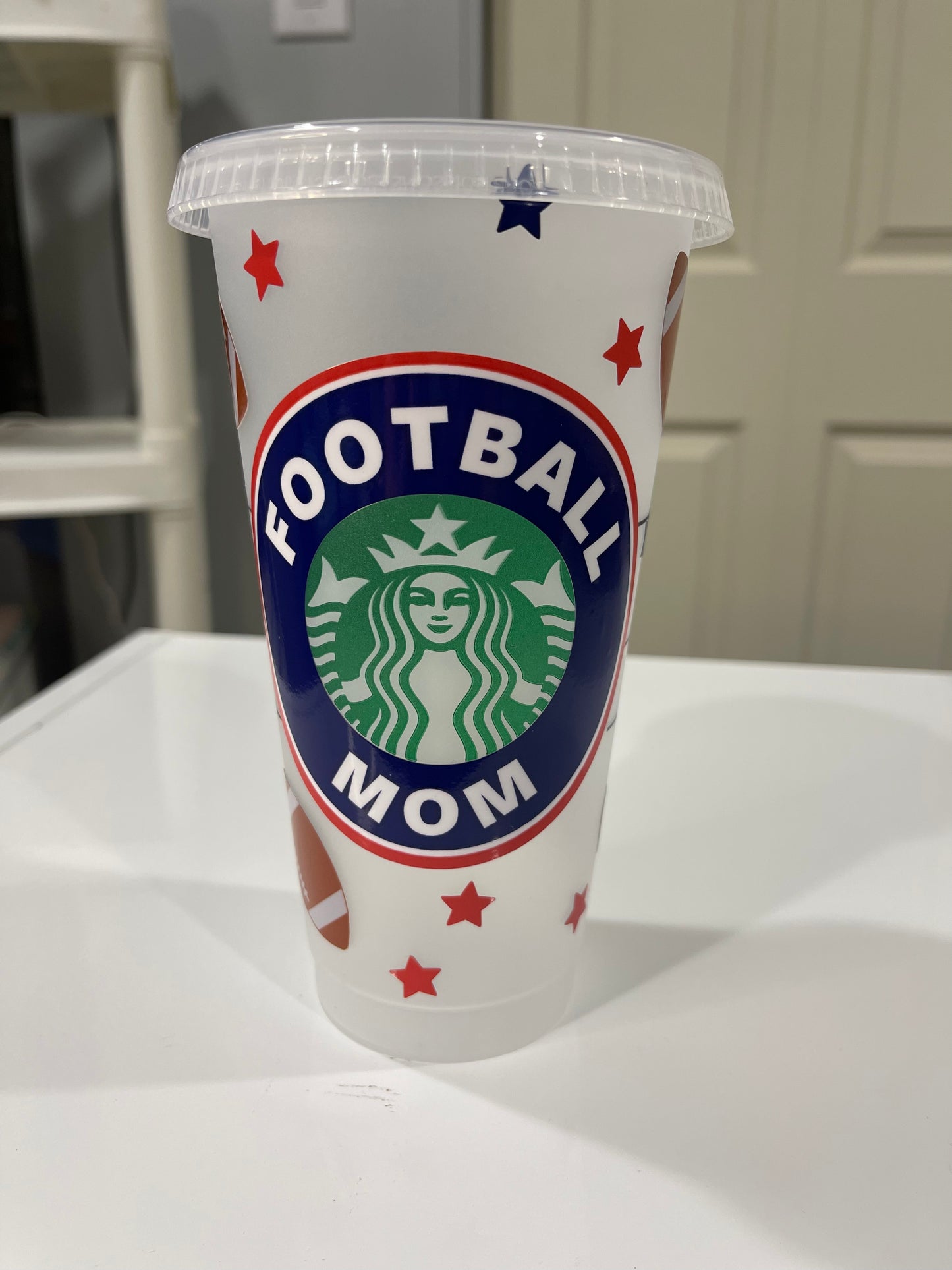 Football mom cold cup