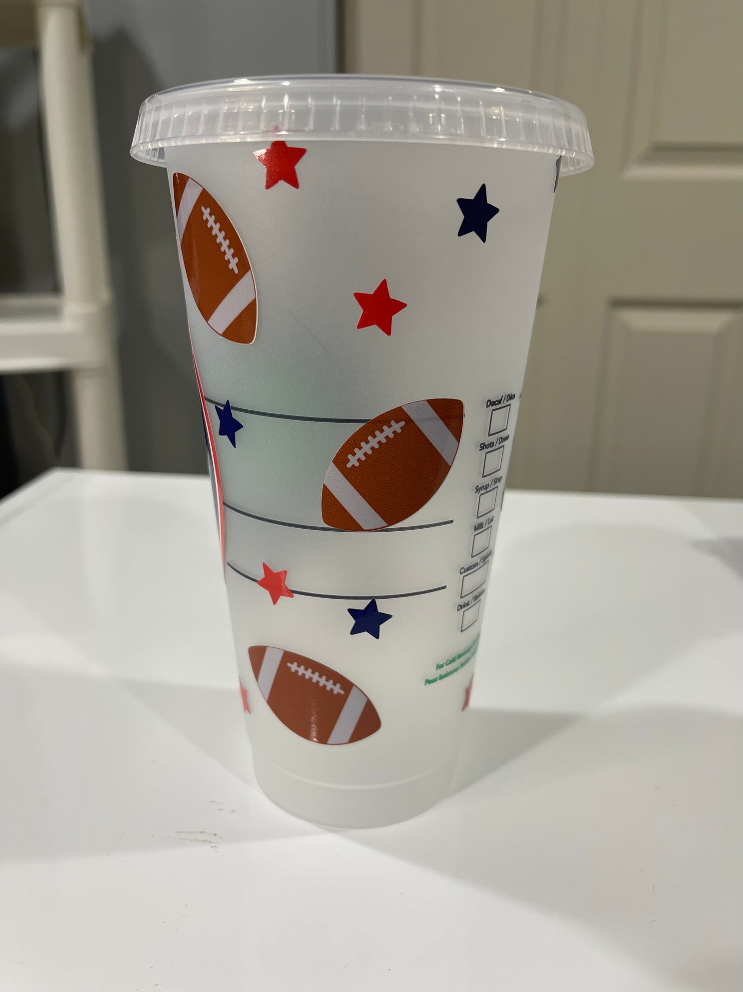 Football mom cold cup