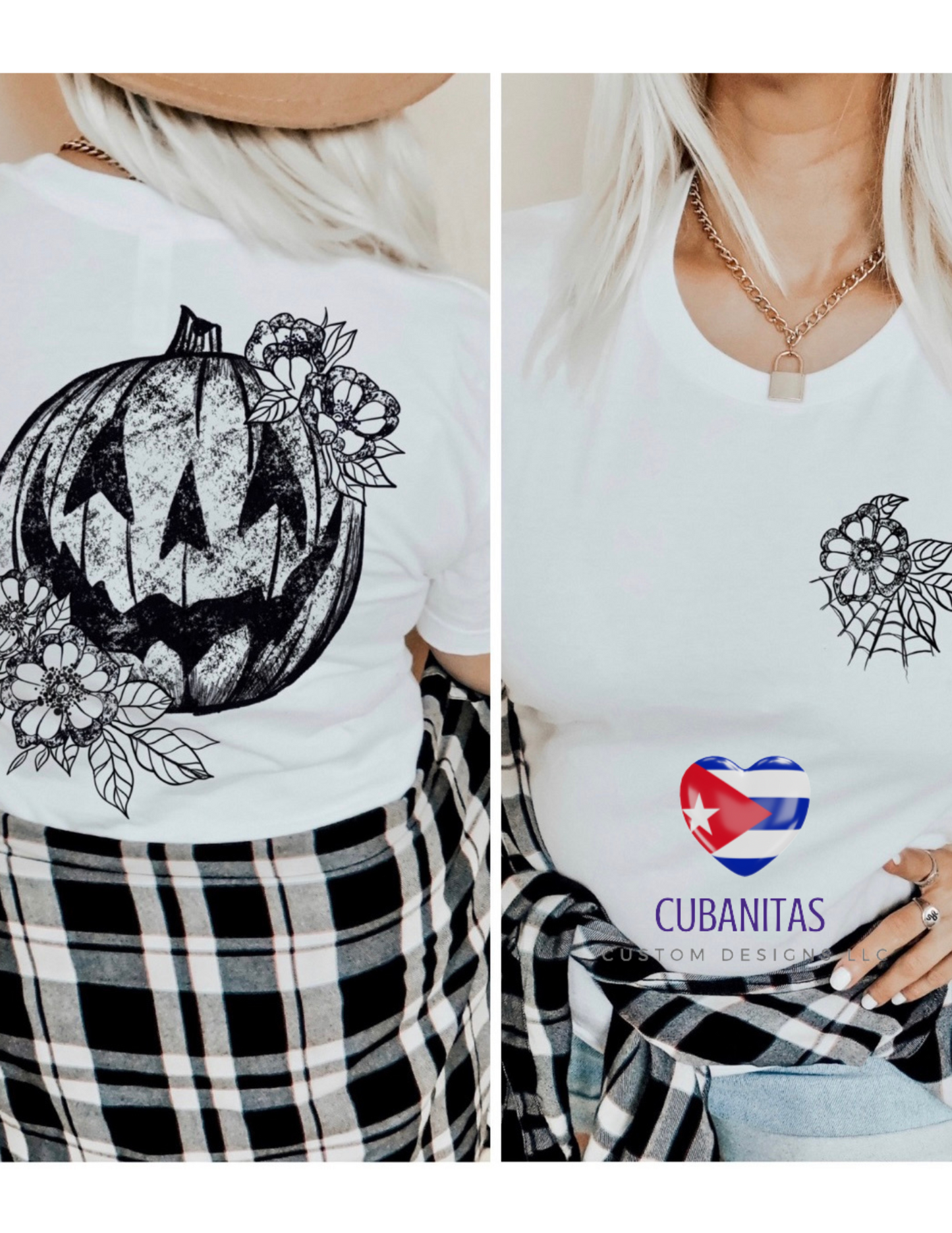 Front and back flower pumpkin