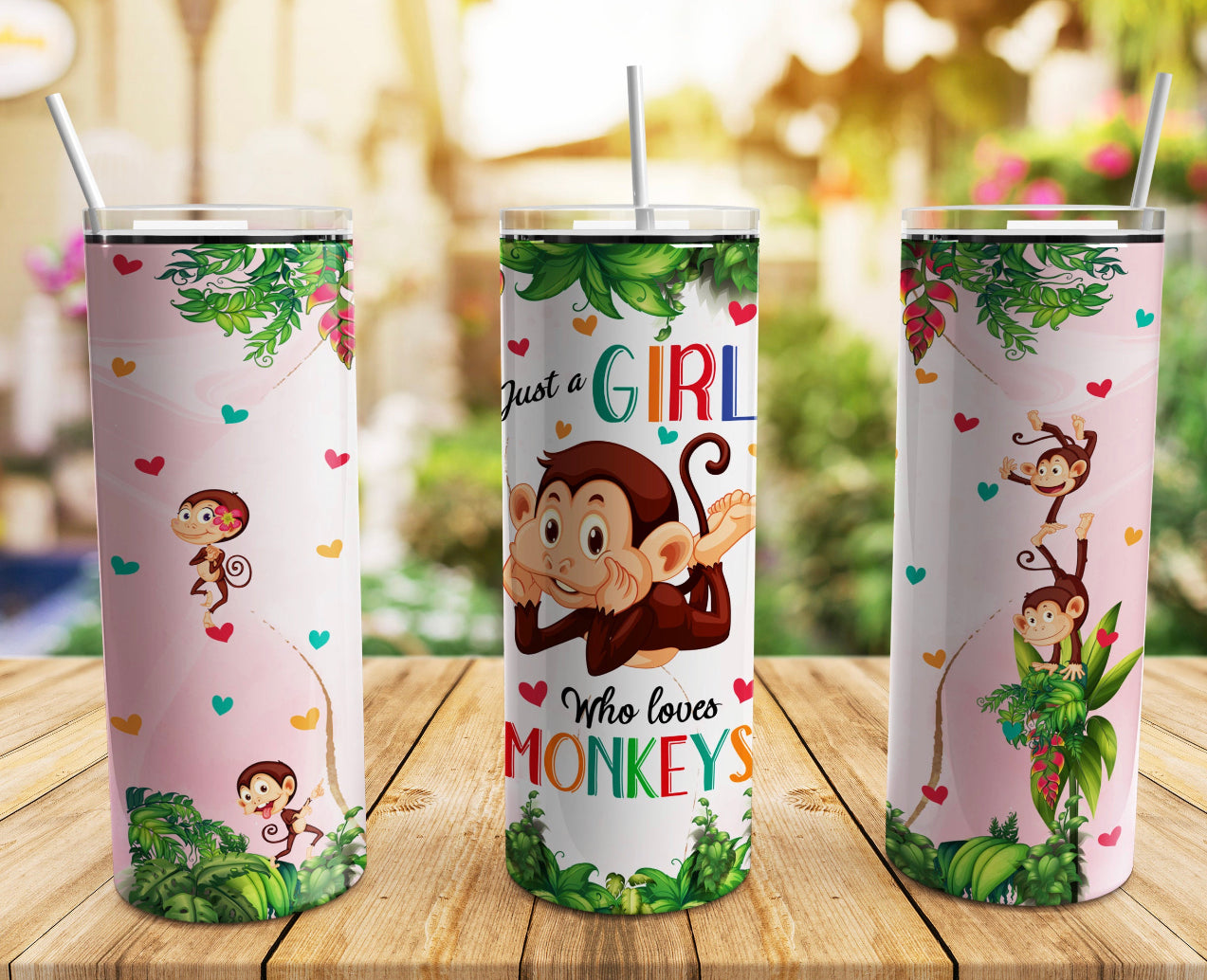 A girl who loves Monkeys