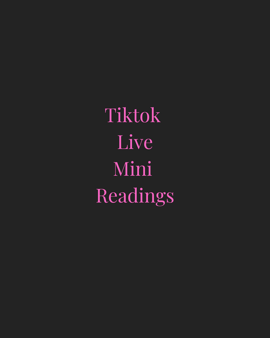 Tiktok live mini readings
