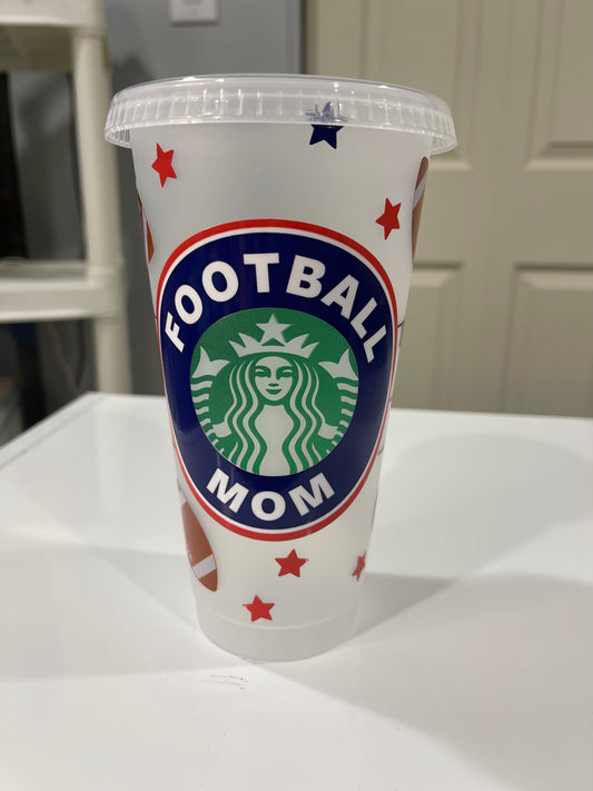 Football mom cold cup