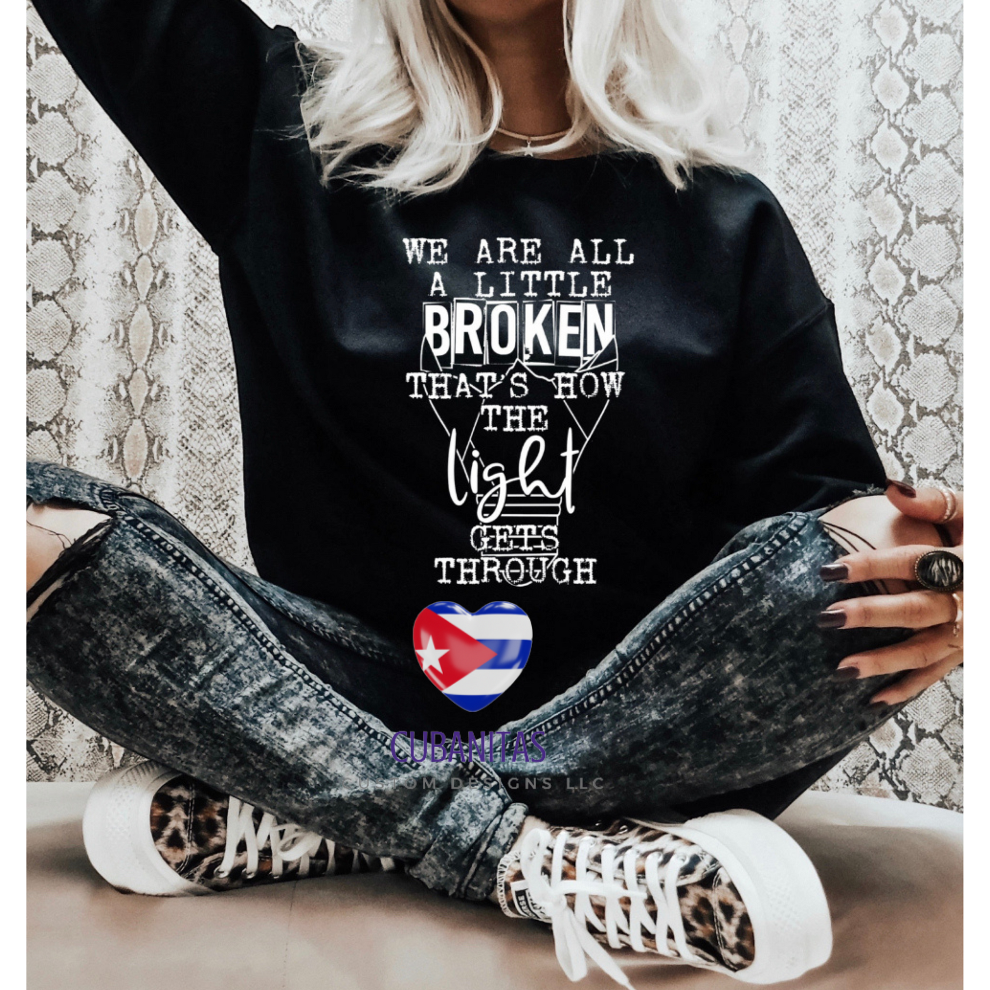 we are all a little broken t-shirt