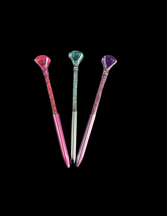 Pen with diamond on top
