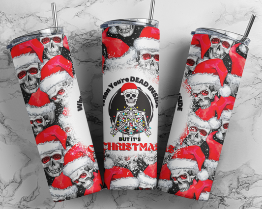 Dead Inside Christmas Tumbler