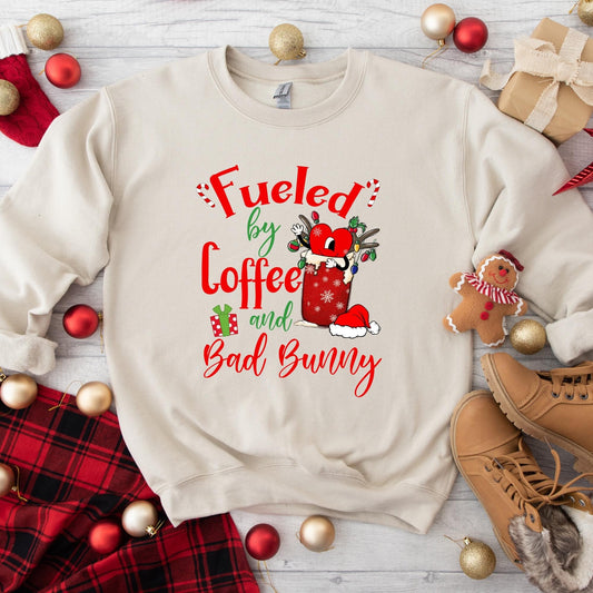 Fueled by coffee and bad-bunny