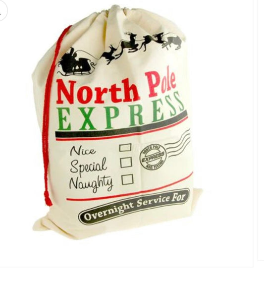 North Pole gift bag
