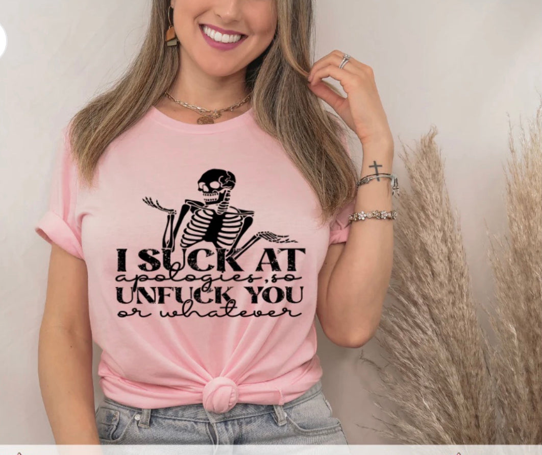 I suck at apologies